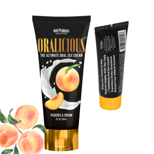 Crema de Masaje y Sexo Oral ORALICIOUS Durazno (58 ml / 2 oz)