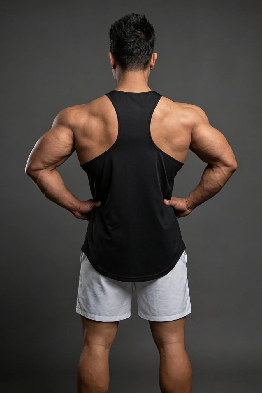 Tank Top Dri-Fit JED NORTH Negro – Camiseta BVD Deportiva para Gimnasio y Bodybuilding - Image 2
