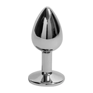 Plug Anal Metálico Gema Negra (pequeño)