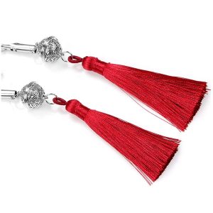 Pinzas para Pezones GOGO FANTASY Ajustables con Cascabel color Rojo