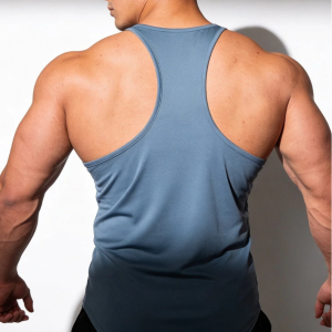 Tank Top Dri-Fit JED NORTH Gris– Camiseta BVD Deportiva para Gimnasio y Bodybuilding