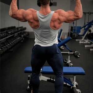 Tank Top Dri-Fit JED NORTH Silver– Camiseta BVD Deportiva para Gimnasio y Bodybuilding