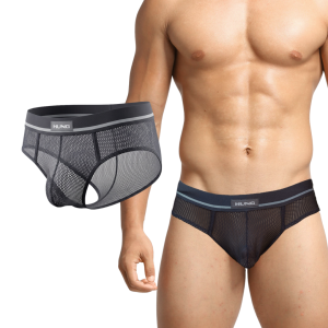 Brief Malla HUNG Gris HGJ001